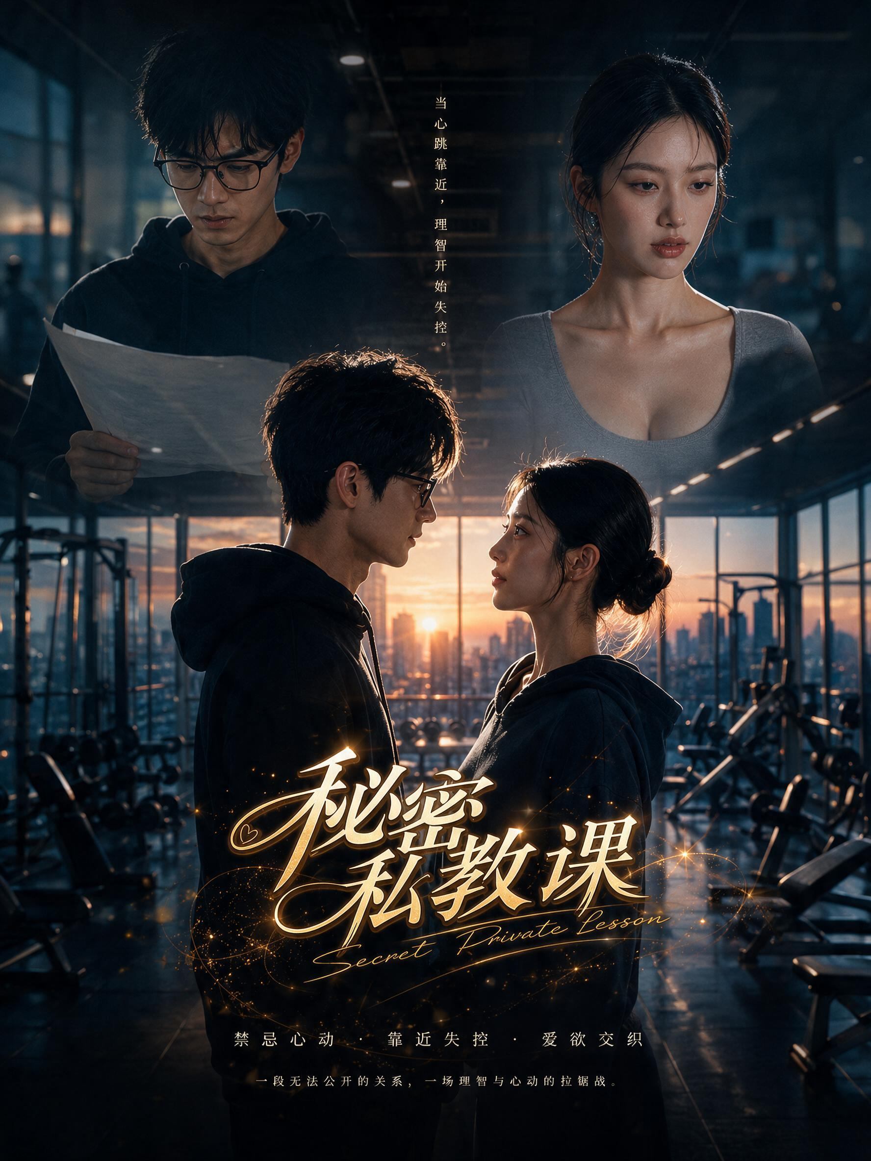 心动拉扯题材海报